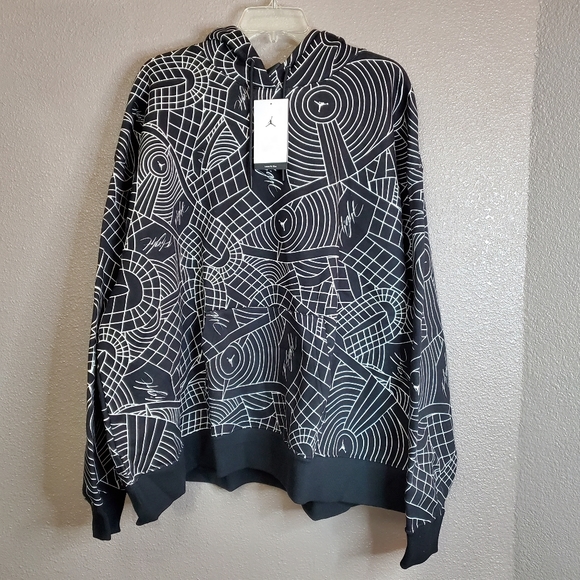 Nike Jordan Womens Plus Size Brooklyn Pullover Hoodie - Picture 5 of 9